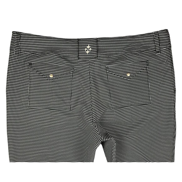 JoFit Playoff Golf Pants  Women's 16  Activewear  Back Slit  Navy / White Check - Picture 7 of 14